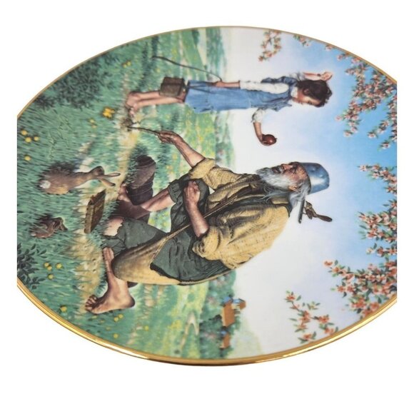 Johnny Appleseed American Folk Heroes Series Porcelain Collector's Plate Vintage - Picture 7 of 11
